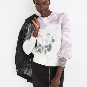 NWT Tie-Dye Puff Sleeve Sweater